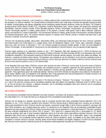 - Notes to the Consolidated Financial Statements