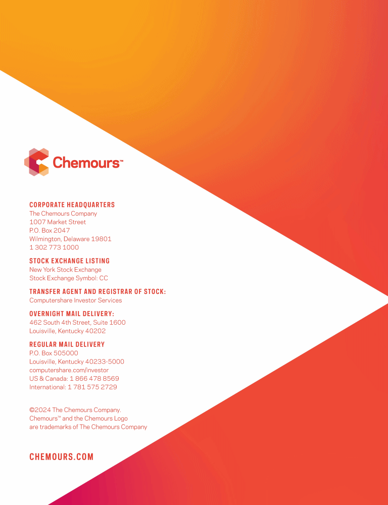 The Chemours Company 2023 Annual Report