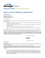 Notice of Annual Meeting of Stockholders