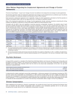 - Other Matters Regarding the Employment Agreements and Change of Control Agreements