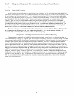 9. Changes in and Disagreements With Accountants on Accounting and Financial Disclosure