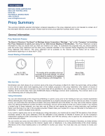 Proxy Summary