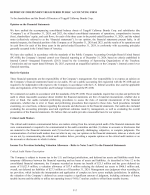 - Report of Independent Registered Public Accounting Firm